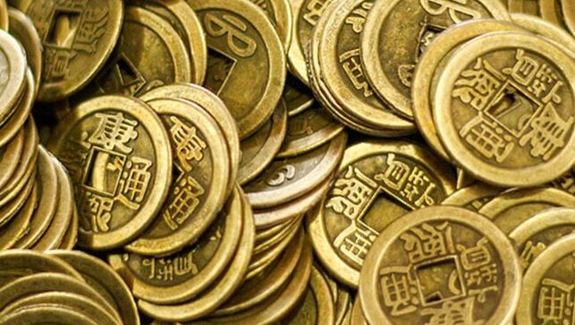 Chinese coin amulets as lucky charms