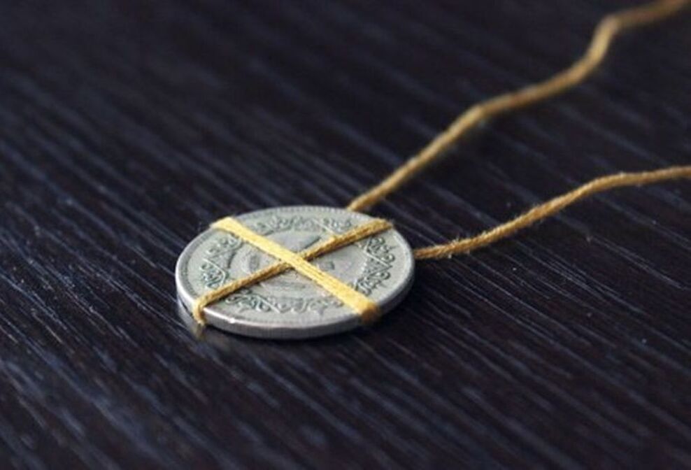 simple coin pendant