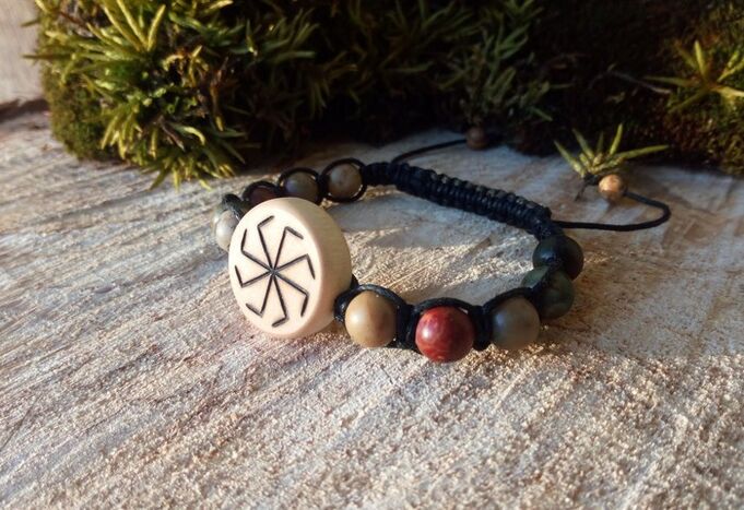 Rune bracelet as an amulet of luck