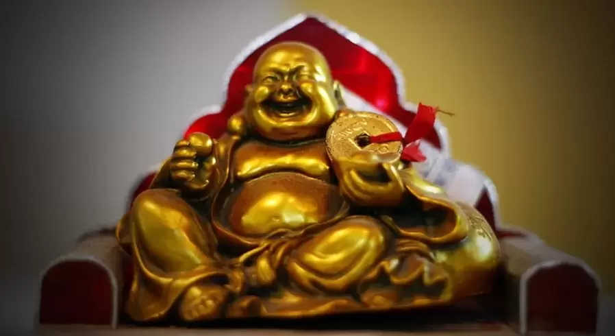 Lucky amulet - laughing Buddha