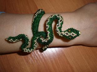 Snake made of beads
